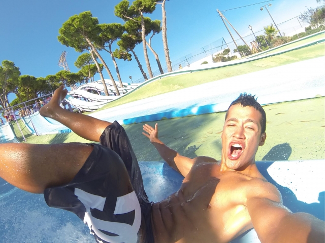  Fun in the water park 