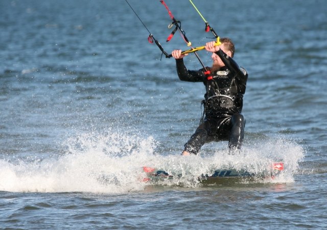 Alumno de kitesurf