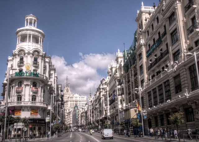 La gran via de Madrid