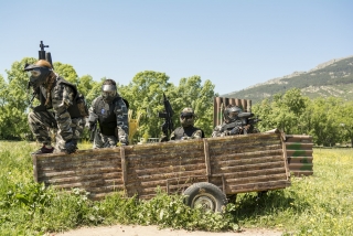 Jogo de paintball em El Escorial com 400 bolas
