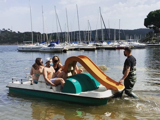  Pedalinhos no reservatório de San Juan 