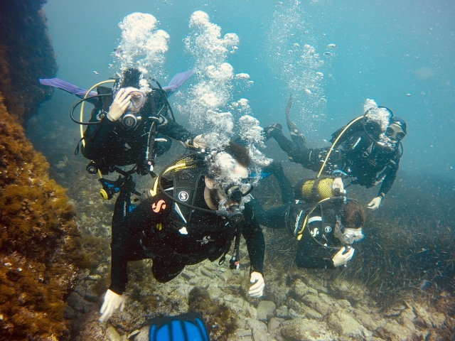 plongée guidée par des instructeurs 