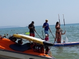 Alquiler tabla gigante de paddle surf Guardamar 2h