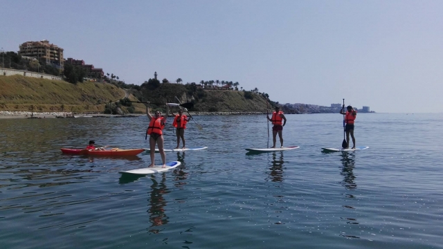 Paddle surf con gli amici 