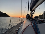 Pôr do sol em veleiro saindo de Hondarribia por 2 horas