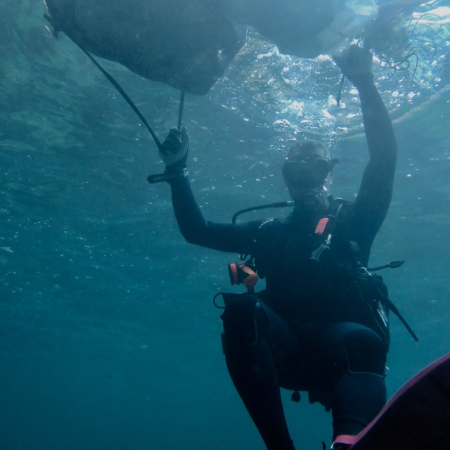  First dives in the sea 