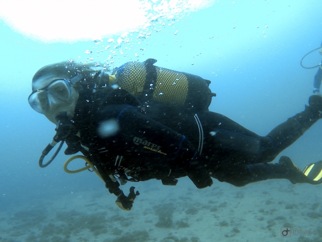  Diver with all the equipment on 