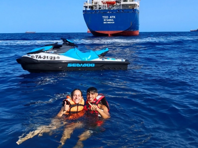 Sesion en moto de agua