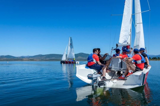 Vela nel bacino idrico di Gabriel y Galán 