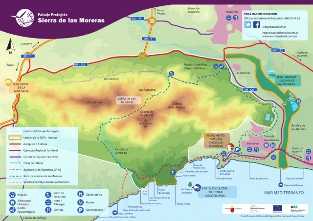  Karte Sierra de las Moreras 