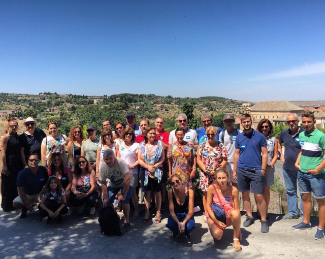 Foto de grupo de turistas 