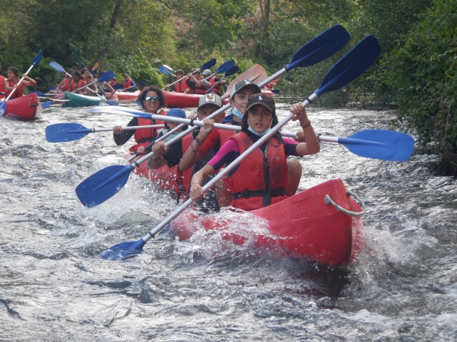 Descente de la rivière Eo en canoë pour adultes 2h30