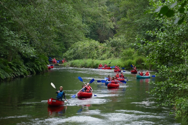 Paseo en canoa por el rio Eo