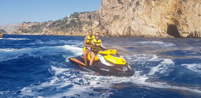  Percorso in moto d'acqua sull'isola di Portixol 
