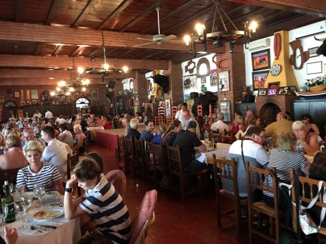  Dinner at our Mijas estate 
