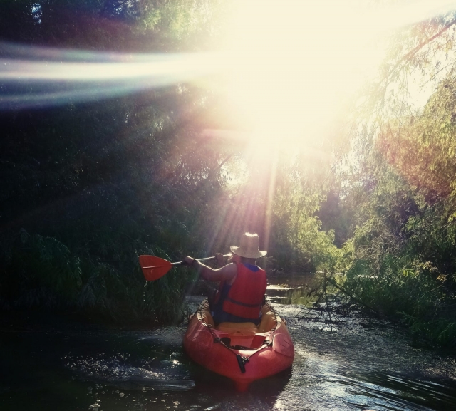  Kayak route through the Andujar River 