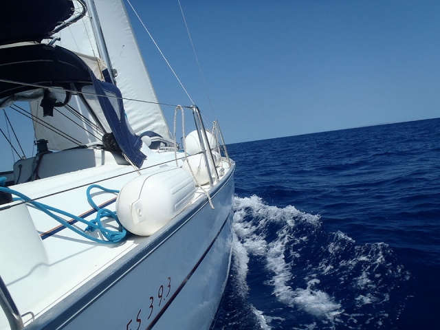  Segeln auf einem Segelboot 