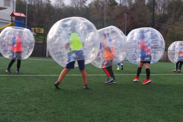  Bubble football players 