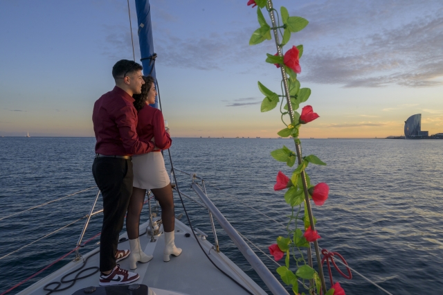Paseo romántico en velero