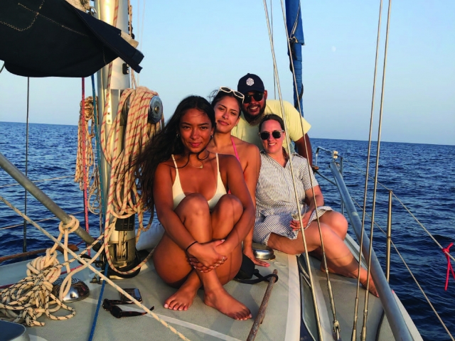Diversión en el velero