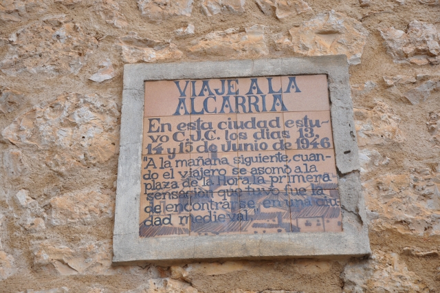 Placa viaje a la Alcarria