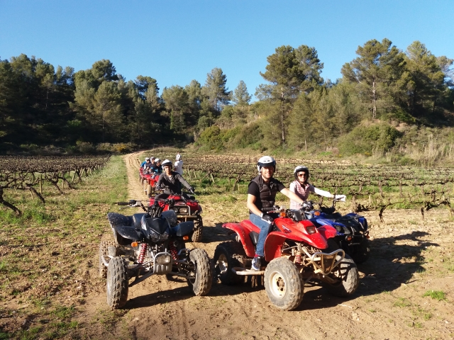 Quads por el Penedés