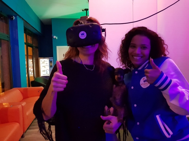 Listas para la sesión VR