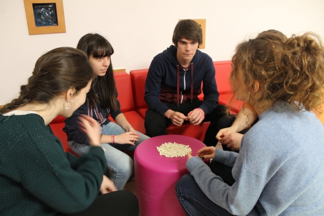 Alumnos participando en las actividades