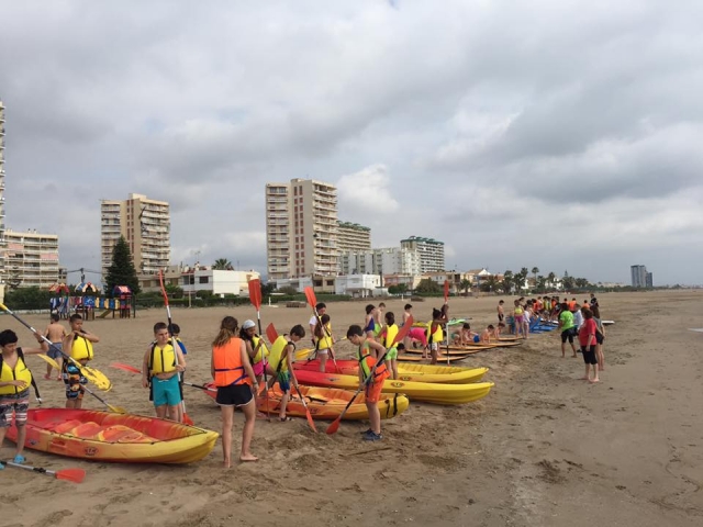Preparados para los kayaks