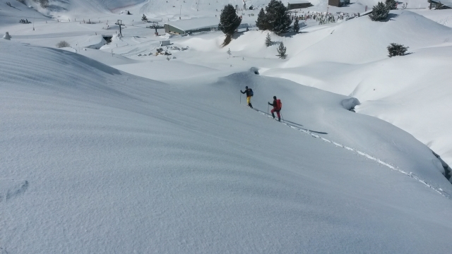  Aufstieg mit Schneeschuhen 