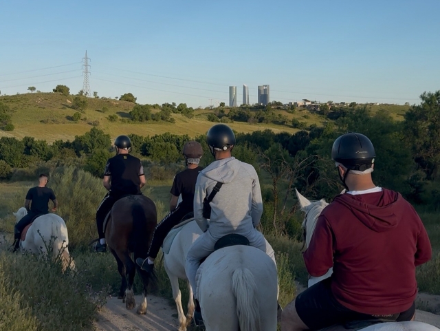Gruppenpferde Route Peñagrande und Dehesa verbrannten 1H