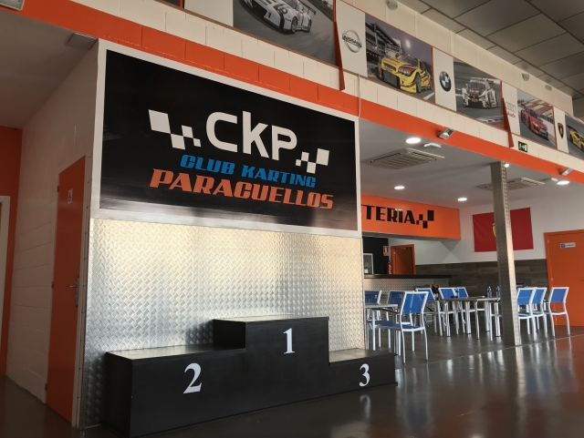  Interior podium of the karting 