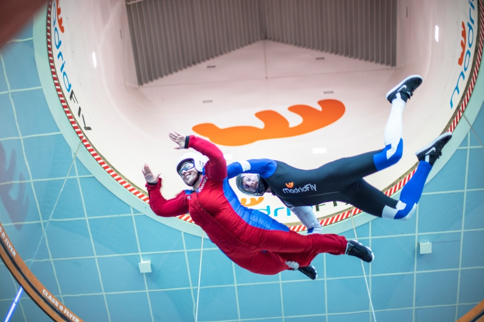 Volando en el túnel de Las Rozas