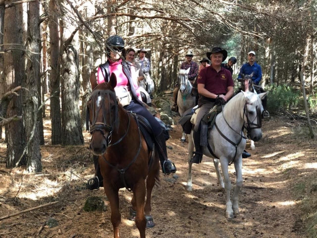 Cavalgando nas florestas de Piedralaves 