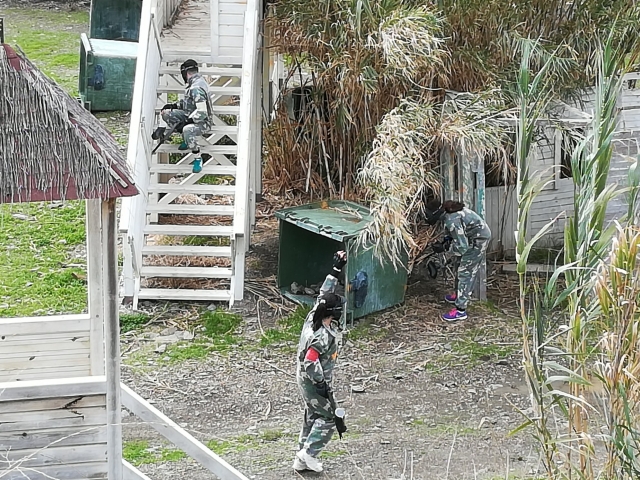 Playing paintball in Malaga 