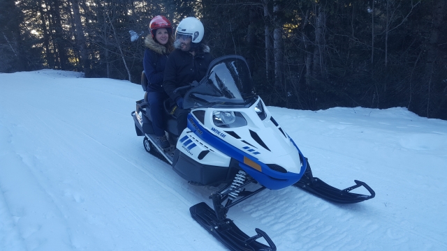 Moto nieve doble