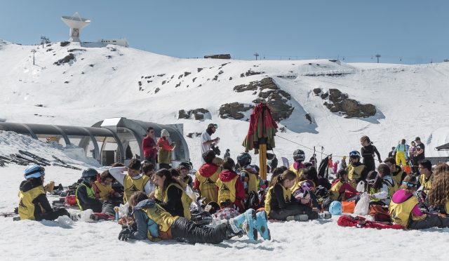 Breve descanso en la nieve