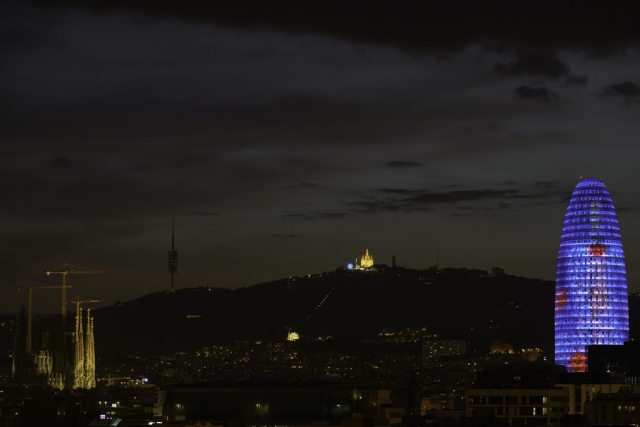 Skyline Barcelona desde el mar