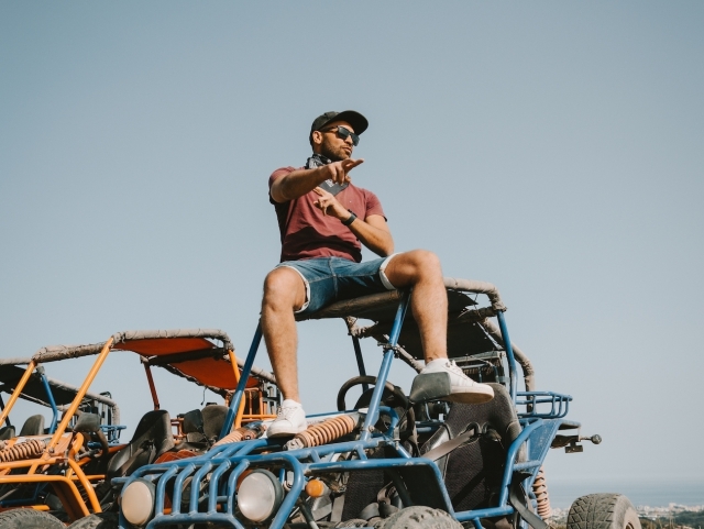 Foto con los buggies