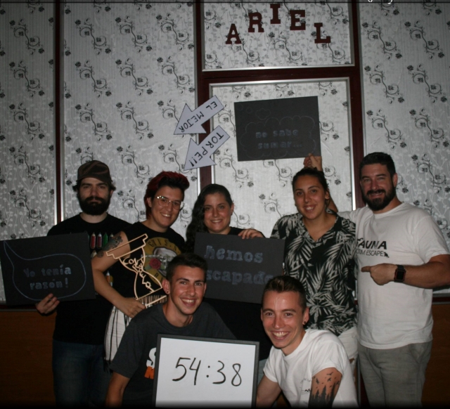Verdaderos cracks de nuestro escape room