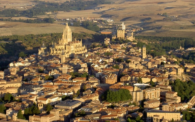  Veduta aerea di Segovia 