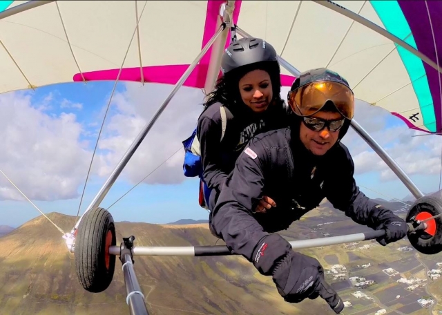  Survol de Lanzarote en deltaplane 