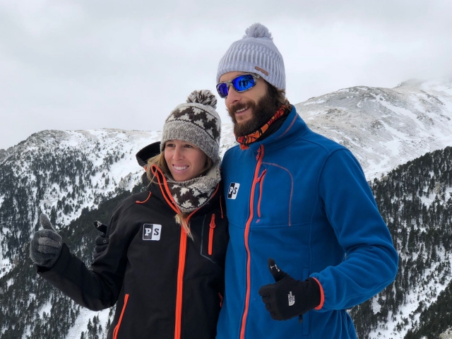 Pareja en la nieve