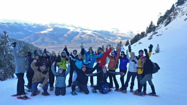 Grupo durante la ruta