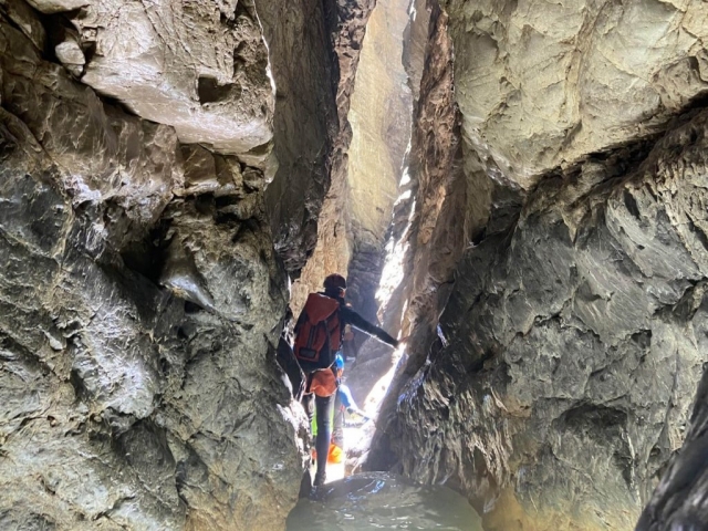 Descenso de cañón Furco en Huesca
