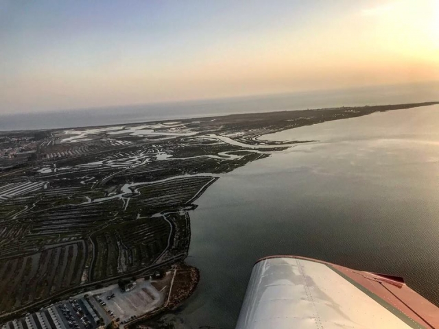 Puestas de sol en el aire