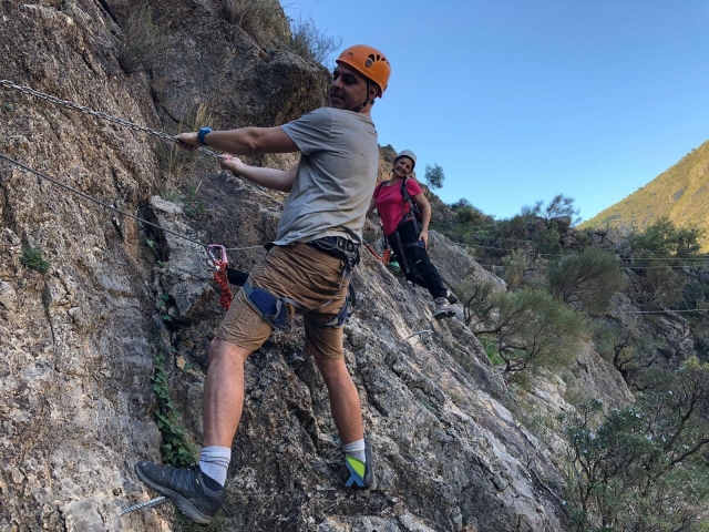 Klettersteig in Fondon 
