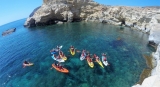 Kayak pirate route in Las Negras for children