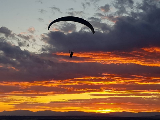 Il tramonto dall'alto 