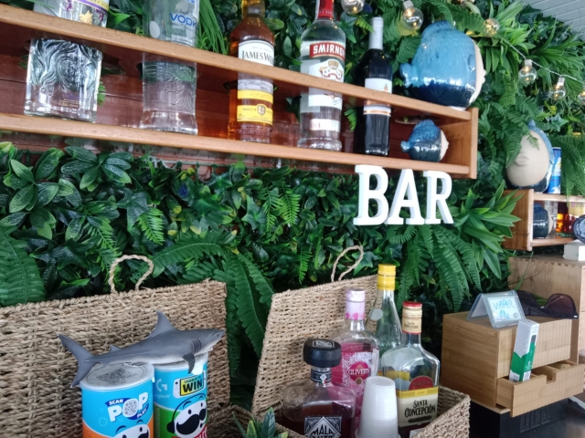  Bar area on board the boat 